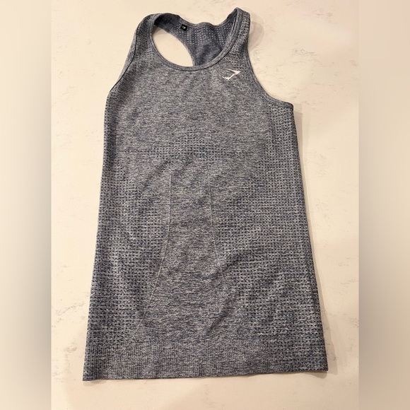 Gymshark Blue Grey Athletic Tank Top - Picture 1 of 4